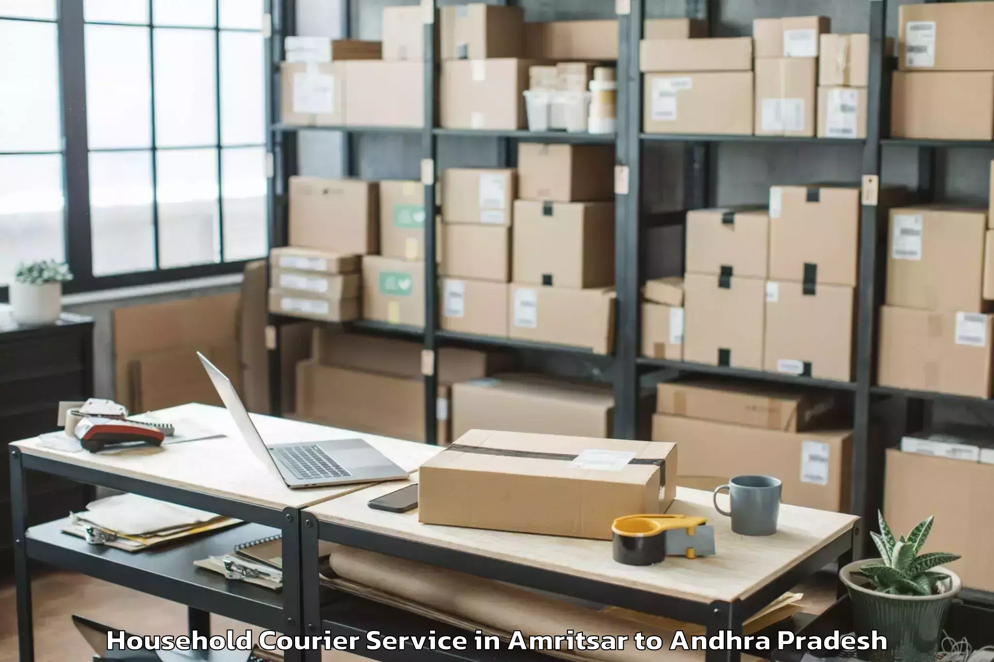 Book Amritsar to Macherla Household Courier Online